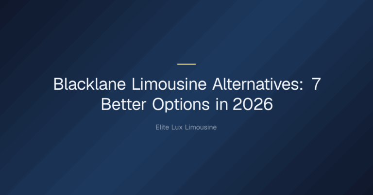 Blacklane Limousine Alternatives — Blacklane Limousine Alternatives: 7 Better Options in 2026