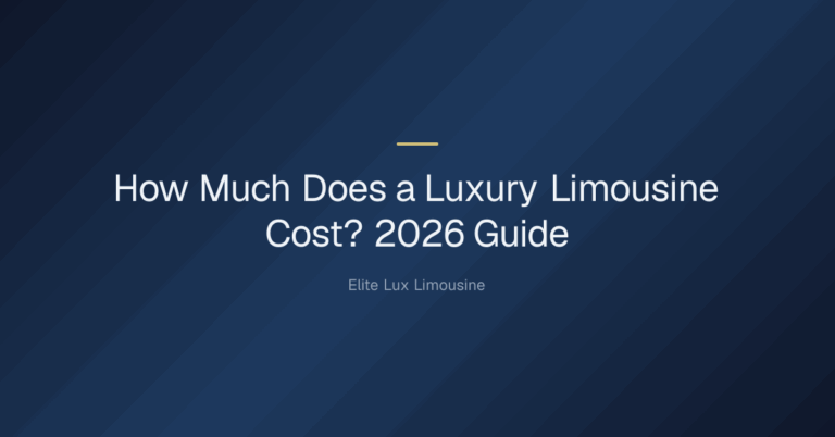How much does a luxury limousine cost? — How Much Does a Luxury Limousine Cost? 2026 Guide